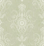 Seabrook Colette Cameo Washed Green Wallpaper