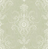 Seabrook Colette Cameo Washed Green Wallpaper