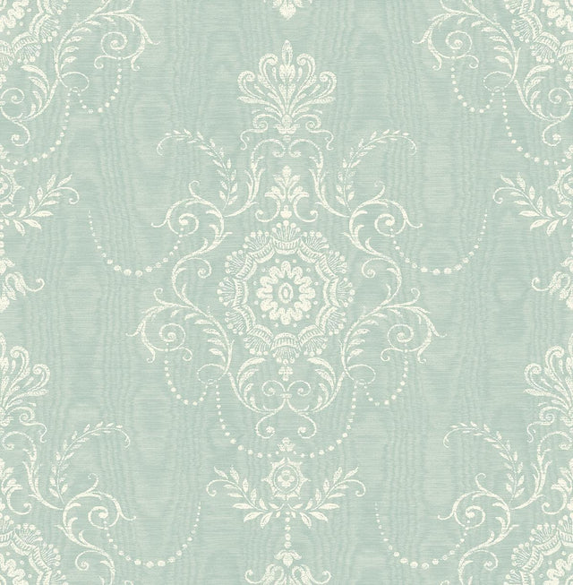 Seabrook Colette Cameo Summer Sky Wallpaper