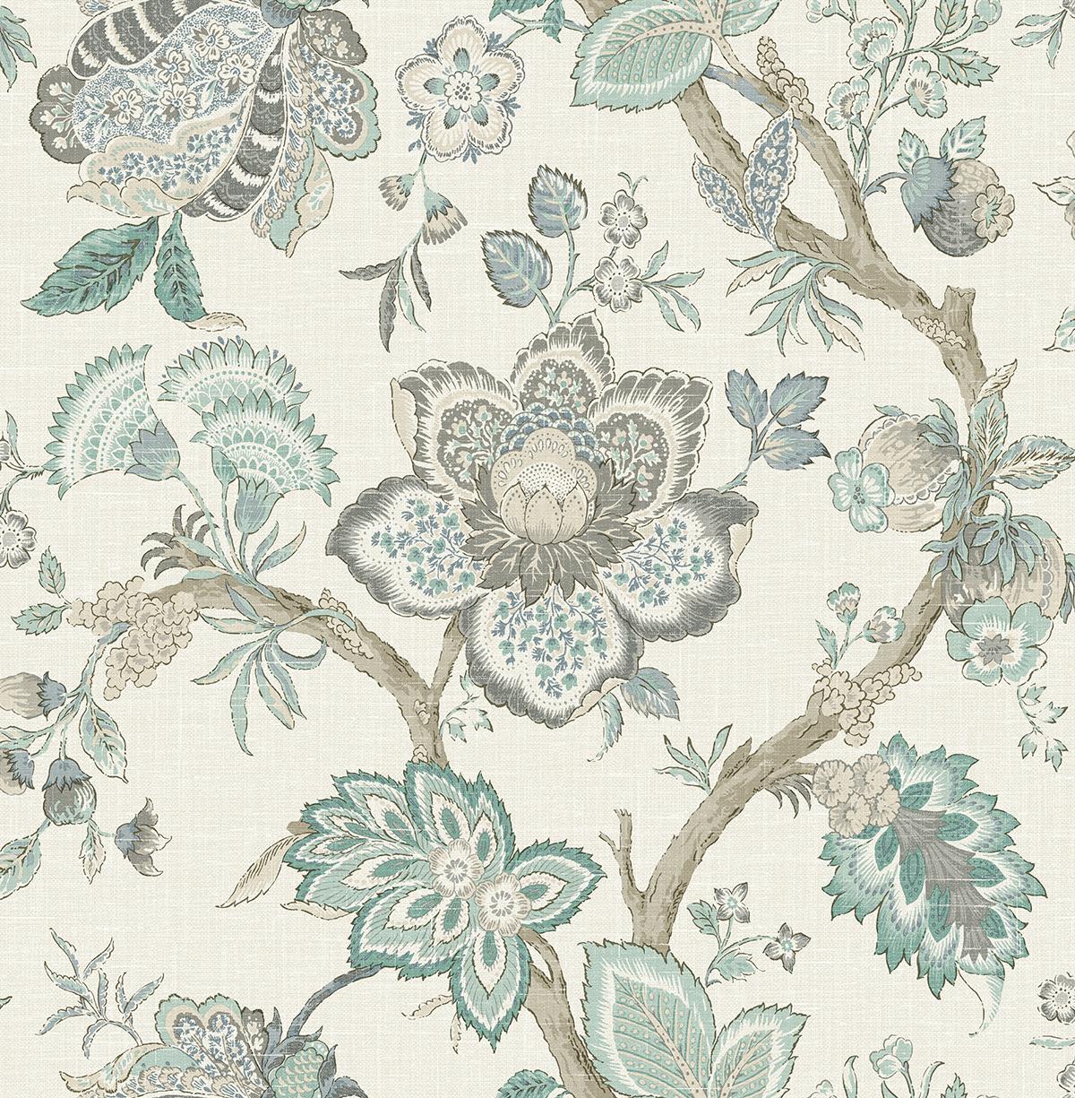 Seabrook Bernadette Jacobean Multi Wallpaper