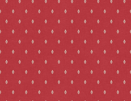 Seabrook Petite Feuille Sprig Antique Ruby Wallpaper