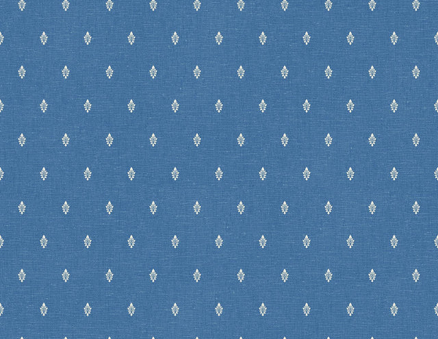 Seabrook Petite Feuille Sprig Denim Wash Wallpaper