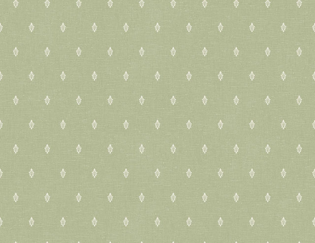Seabrook Petite Feuille Sprig Pomme Wallpaper