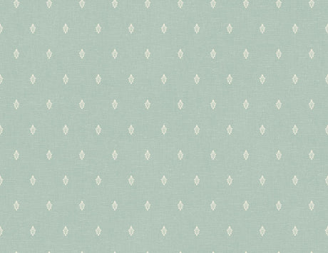 Seabrook Petite Feuille Sprig Minty Meadow Wallpaper