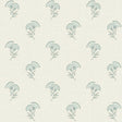 Seabrook Lotus Branch Floral Minty Meadow & French Grey Wallpaper