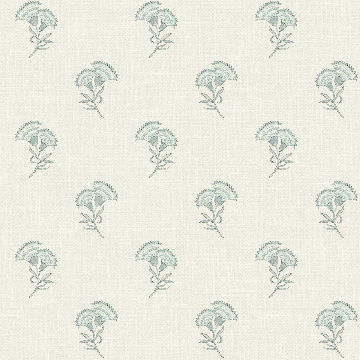 Seabrook Lotus Branch Floral Multi Wallpaper