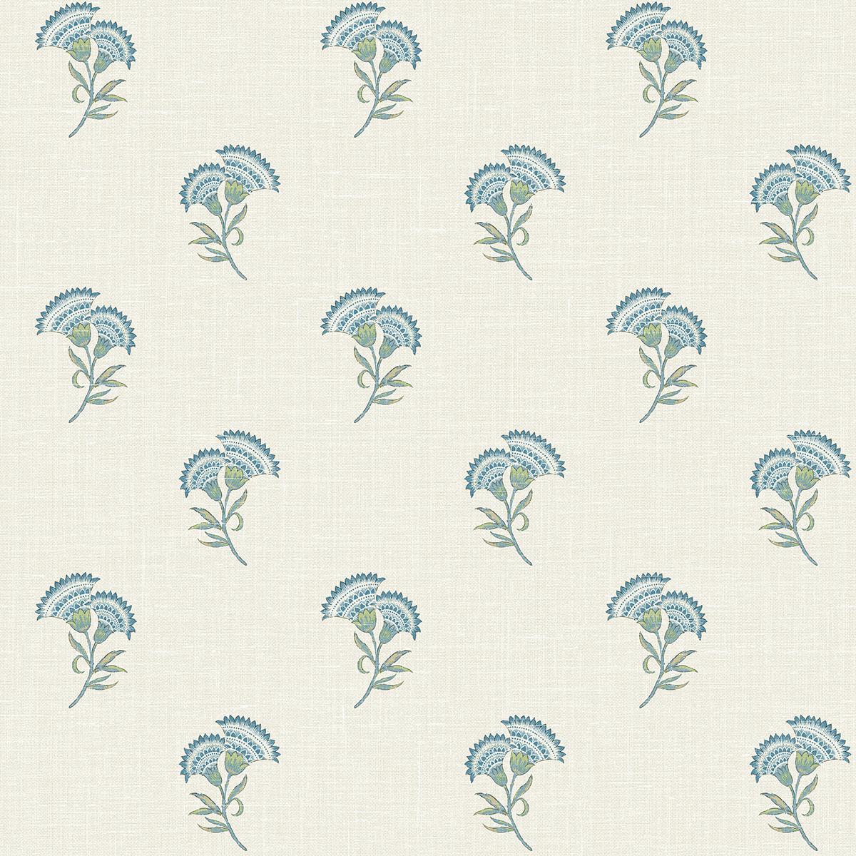 Seabrook Lotus Branch Floral Multi Wallpaper