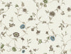 Seabrook Florale Trail Bisque Bleu & French Wallpaper
