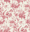 Seabrook En Rose Cranberry Wallpaper