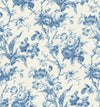Seabrook En Rose Blue Bell Wallpaper