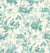 Seabrook En Rose Minty Meadow Wallpaper