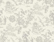 Seabrook Colette Chinoiserie French Grey Wallpaper