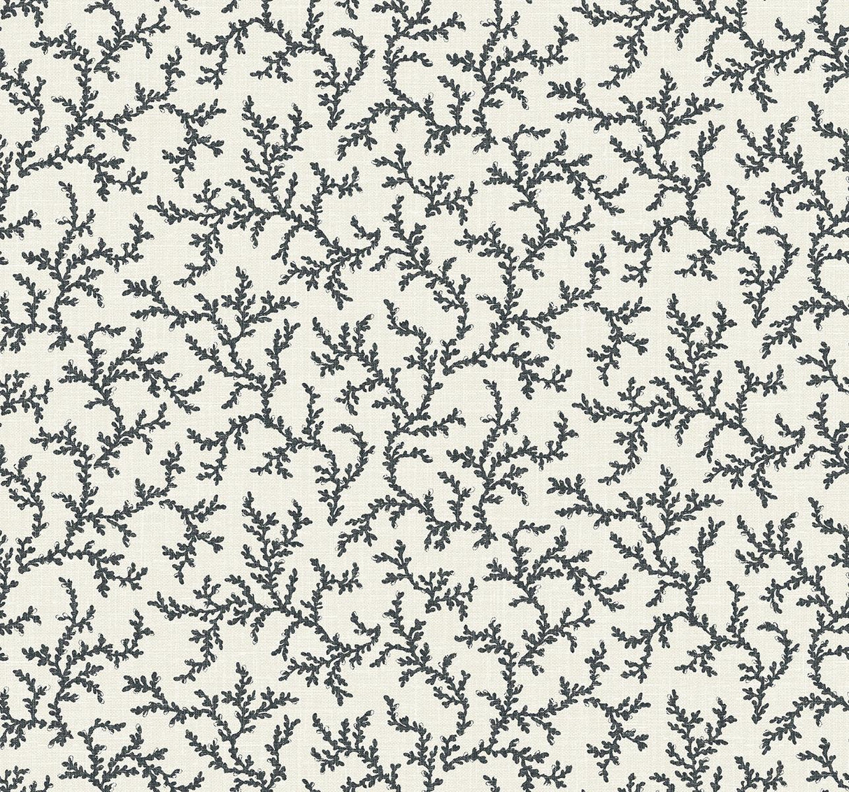 Seabrook Corail Black Wallpaper