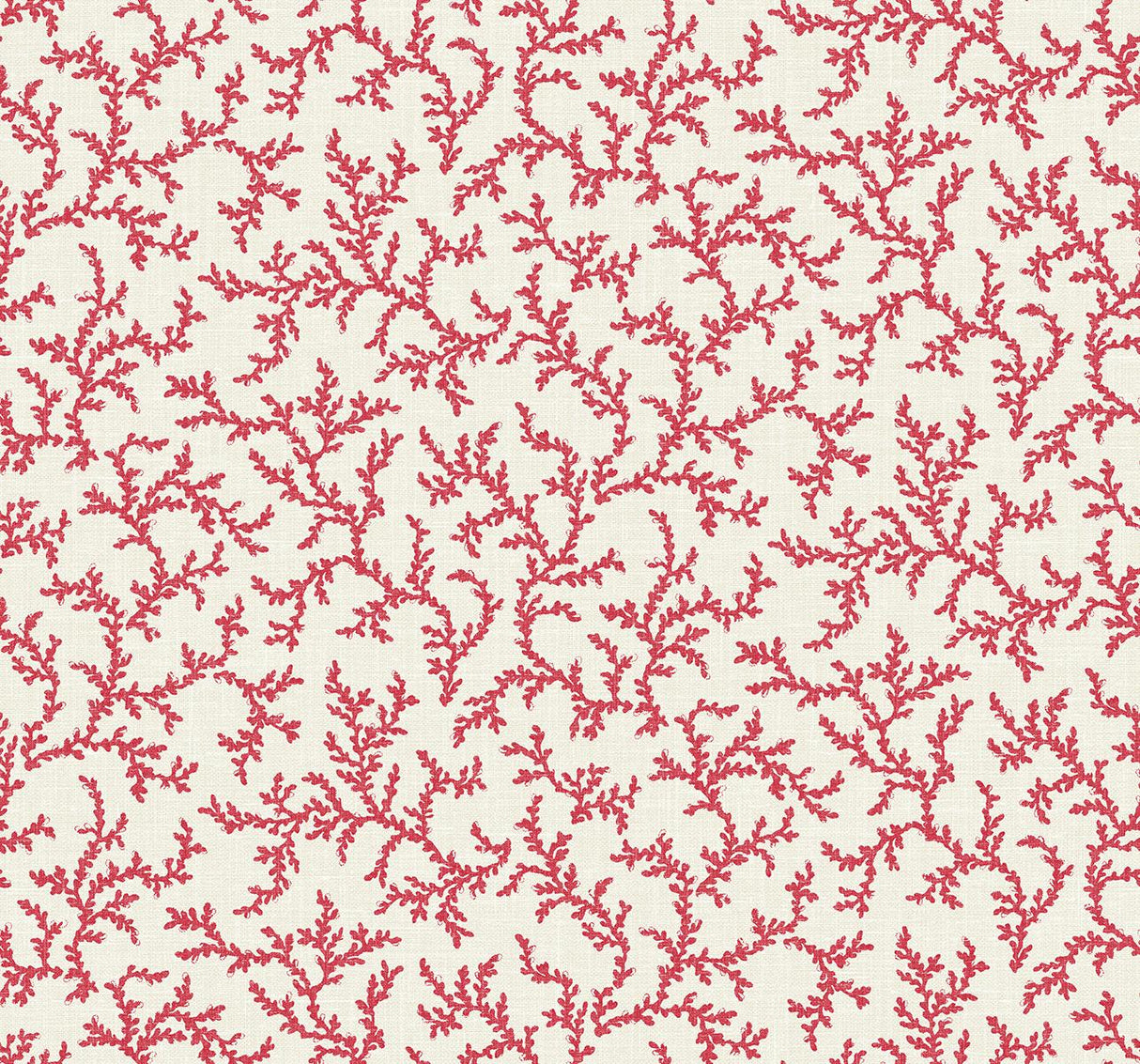 Seabrook Corail Red Wallpaper