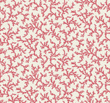 Seabrook Corail Red Wallpaper