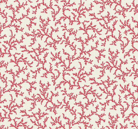 Seabrook Corail Red Wallpaper