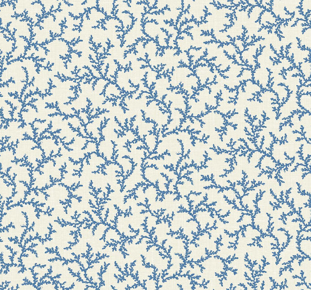 Seabrook Corail Denim Wash Wallpaper
