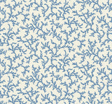 Seabrook Corail Blue Wallpaper