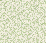 Seabrook Corail Herb Wallpaper
