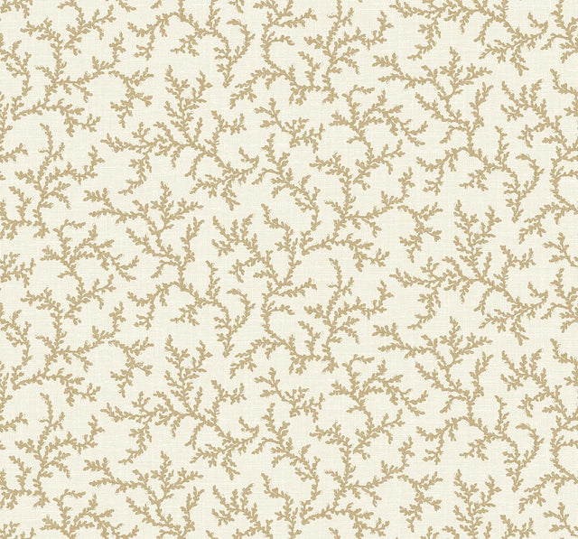 Seabrook Corail Driftwood Wallpaper