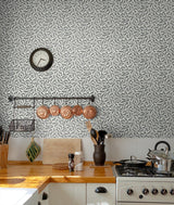 Seabrook Cossette Black Wallpaper