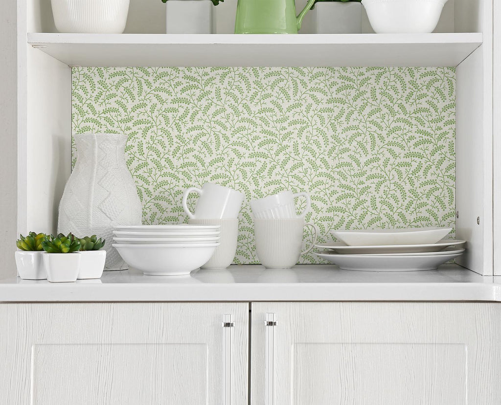 Seabrook Cossette Green Wallpaper