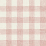 Seabrook Bebe Gingham Rustic Rouge Wallpaper