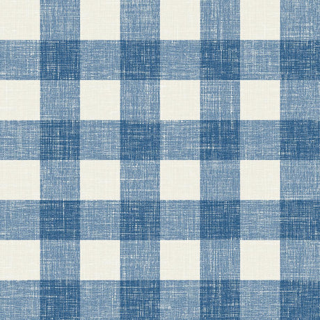 Seabrook Bebe Gingham Denim Wash Wallpaper