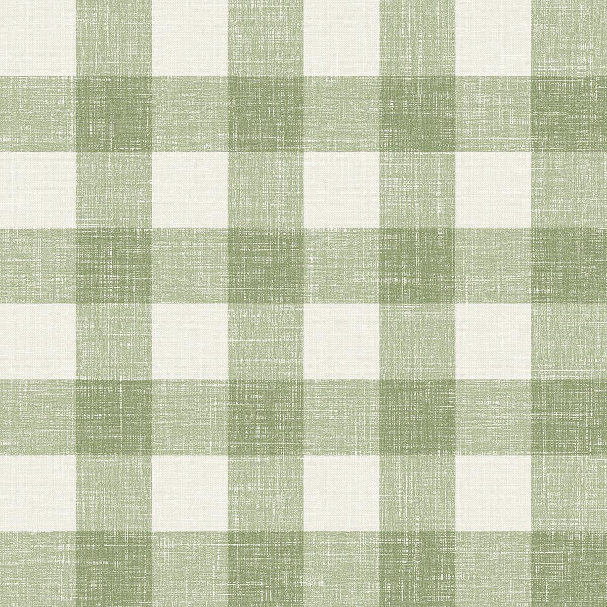 Seabrook Bebe Gingham Herb Wallpaper