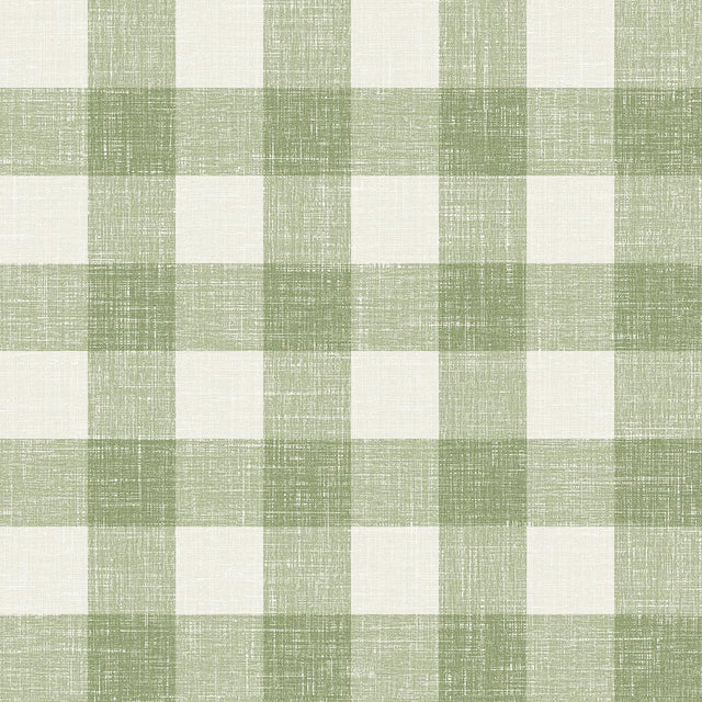 Seabrook Bebe Gingham Herb Wallpaper