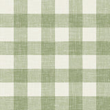 Seabrook Bebe Gingham Green Wallpaper
