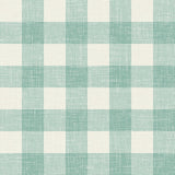Seabrook Bebe Gingham Minty Meadow Wallpaper
