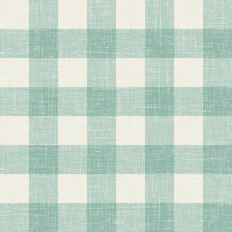 Seabrook Bebe Gingham Green Wallpaper