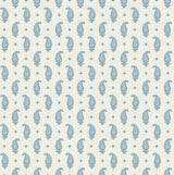 Seabrook Maia Paisley Bleu Bisque Wallpaper