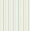 Seabrook Andree Stripe French Blue & Pomme Wallpaper