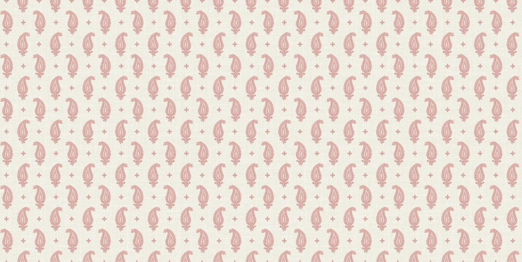 Seabrook Maia Linen Fabric Antique Ruby Fabric