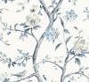 Seabrook Sparrow Haven Breezy Blue Wallpaper
