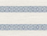 Seabrook Alani Geo Stripe Blue Bell Wallpaper