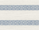 Seabrook Alani Geo Stripe Blue Wallpaper