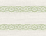 Seabrook Alani Geo Stripe Aloe Wallpaper