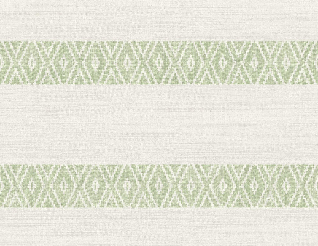 Seabrook Alani Geo Stripe Aloe Wallpaper
