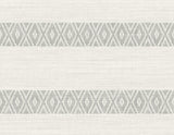 Seabrook Alani Geo Stripe Fog Wallpaper