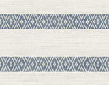 Seabrook Alani Geo Stripe Blue Wallpaper