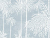 Seabrook Palm Grove Hampton Blue Wallpaper