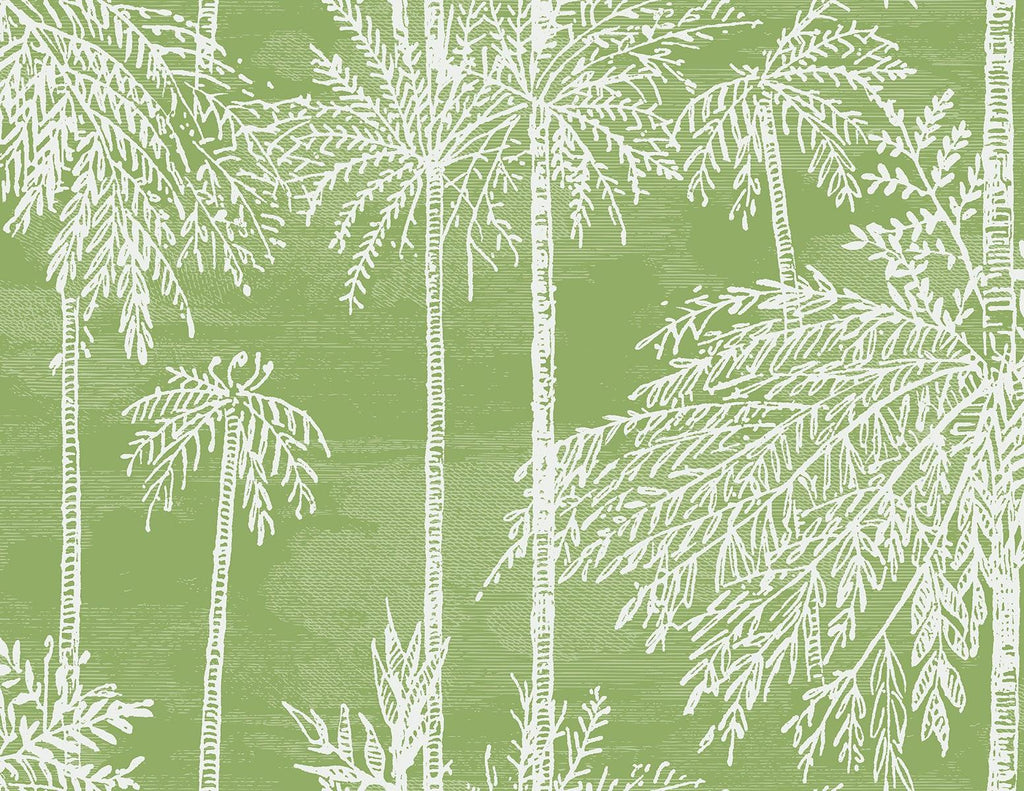 Seabrook Palm Grove Green Wallpaper