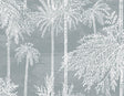 Seabrook Palm Grove Bluestone Wallpaper