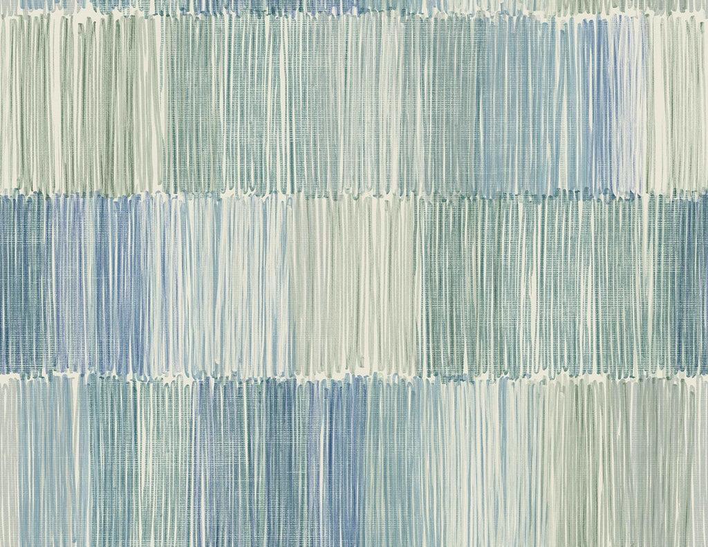 Seabrook Arielle Abstract Stripe Blue Wallpaper