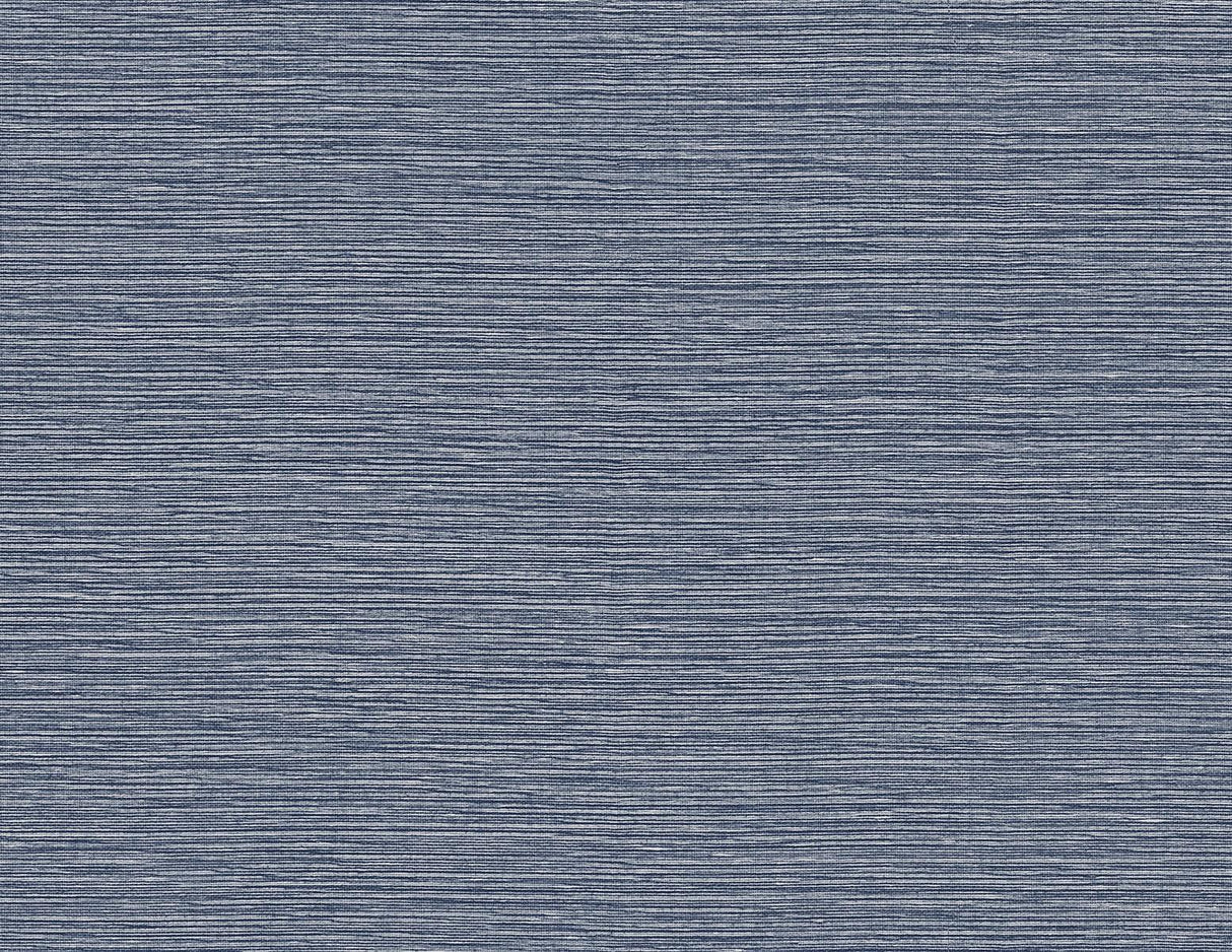 Seabrook Tiger Island Faux Sisal Blue Wallpaper