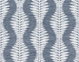 Seabrook Carina Leaf Ogee Midnight Sky Wallpaper