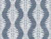 Seabrook Carina Leaf Ogee Midnight Sky Wallpaper